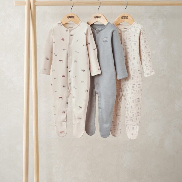 Little Explorer Sleepsuits (Pack of 3)