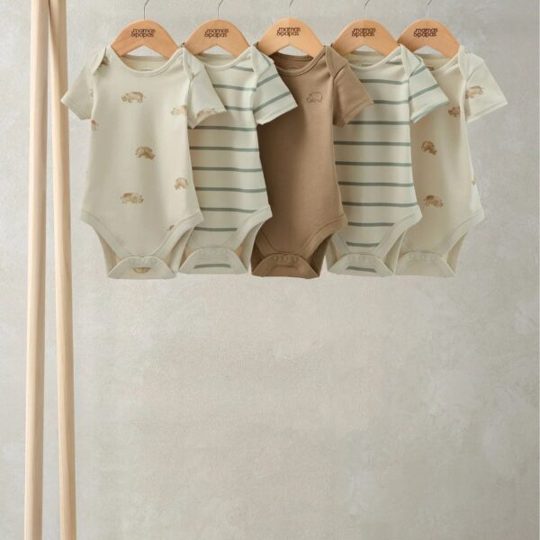 Rhino Short Sleeve Bodysuits (Pack of 5)