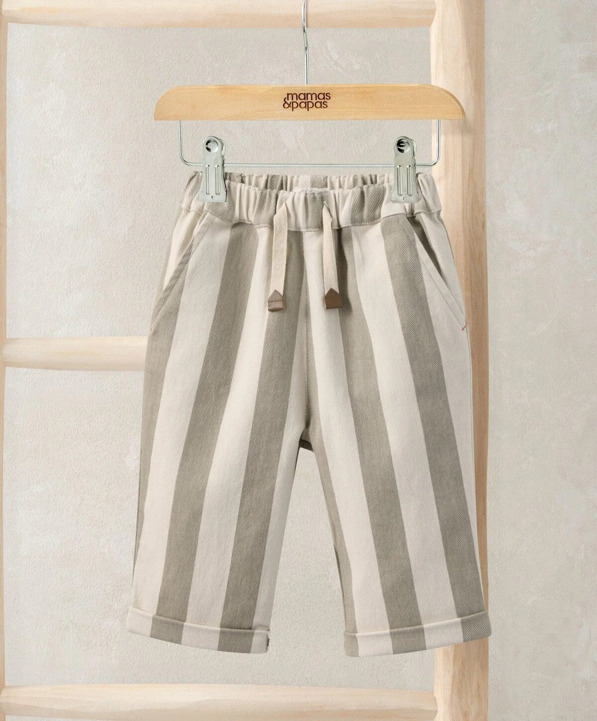 Striped Twill Joggers