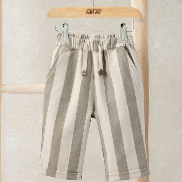 Striped Twill Joggers