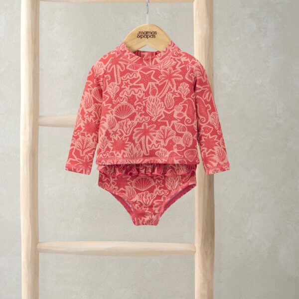 Seahorse Long Sleeve Swim Top and Bottoms