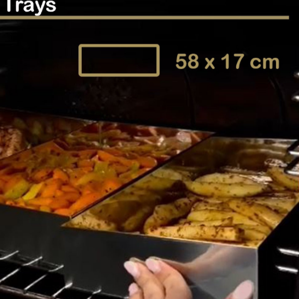 Rectangular Pan Tray Straight Edge 58x17cm