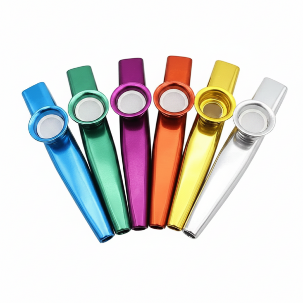 Metal Kazoo with 5 Replacement Diaphragms