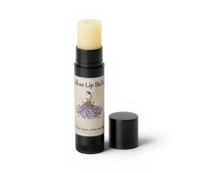 Single-Lip-Balm-White-Background-1.jpg Tallow Lip Balm – Fast-Healing & Soothing - Image 1