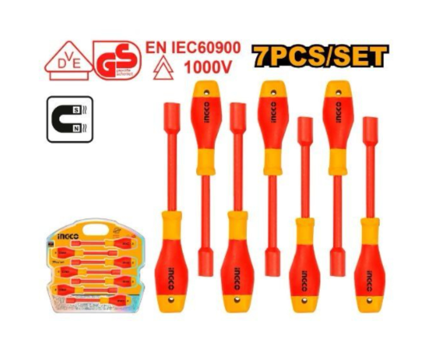 Untitled Project (25) Insulated Nut Driver Set INGCO 7PCS - Image 1