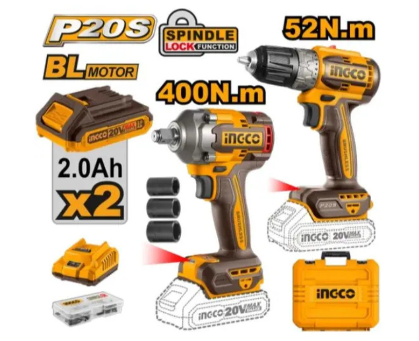Untitled design (16) Cordless Power Tool Set INGCO - Image 1