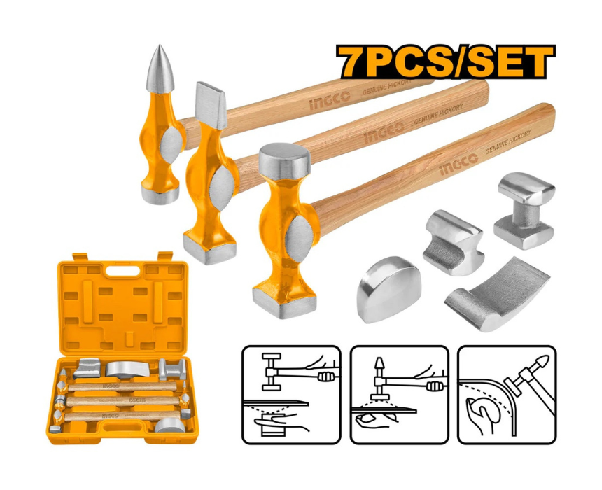 Untitled design (17) Auto Body Hammer Set INGCO - Image 1
