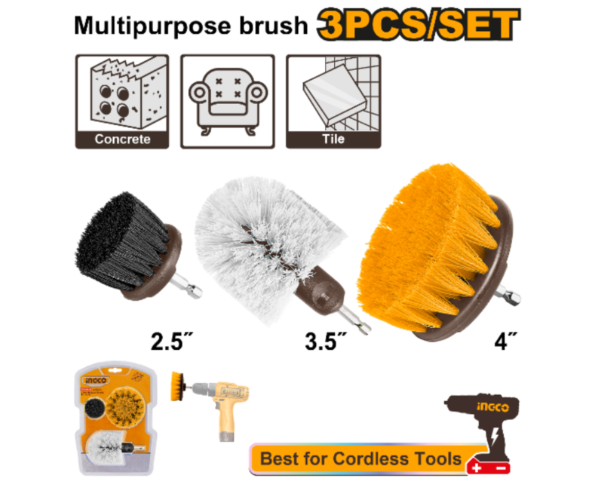 Untitled design (20) Drill Brush Cleaning Set INGCO - Image 1