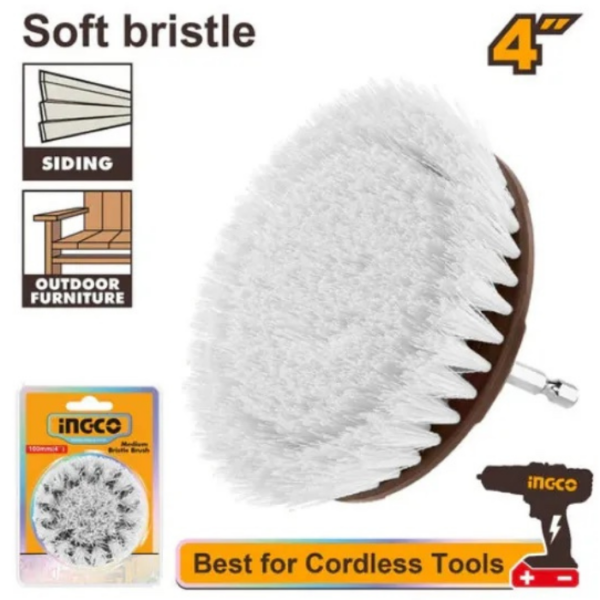 Soft Bristle Drill Brush INGCO