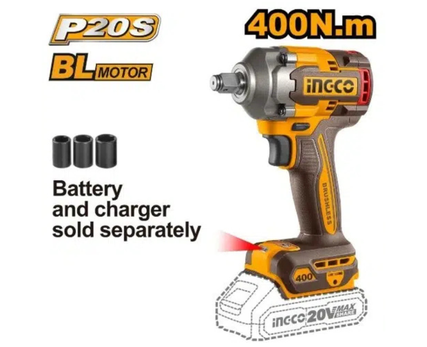 Untitled design (29) Cordless Impact Wrench INGCO - Image 1