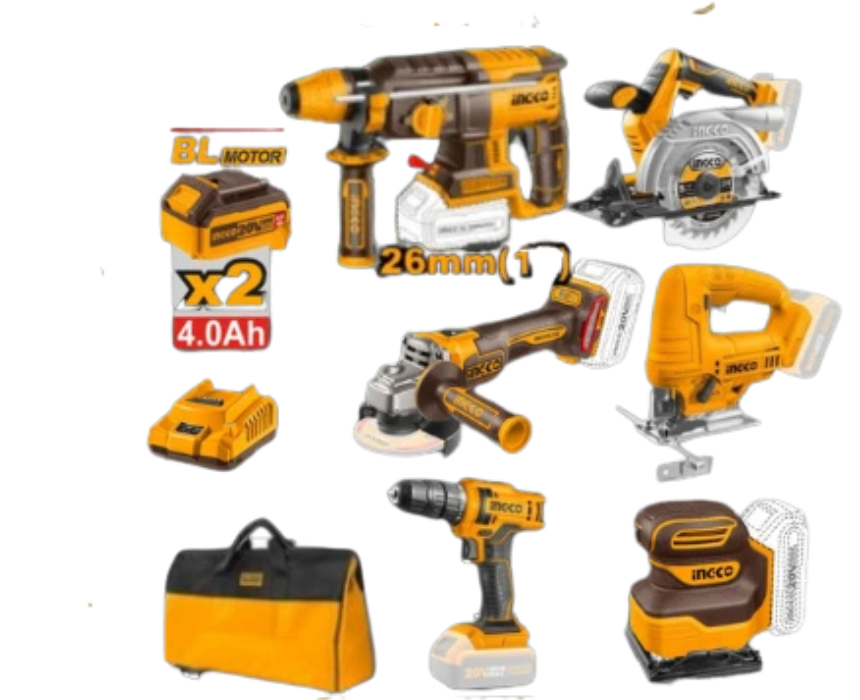 Untitled design (3) Cordless Tool Combo Set INGCO - Image 1
