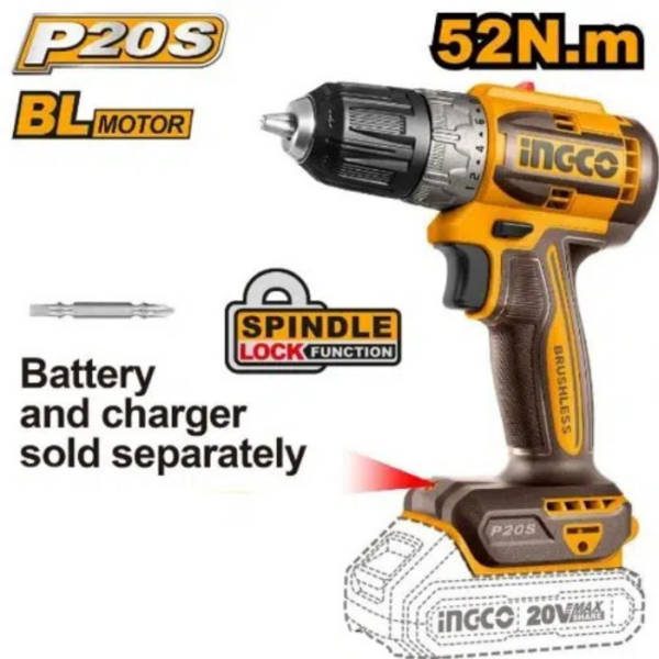 Brushless Cordless Drill INGCO