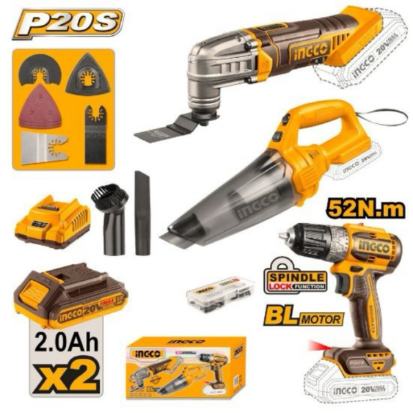 Cordless Tool Combo Set INGCO