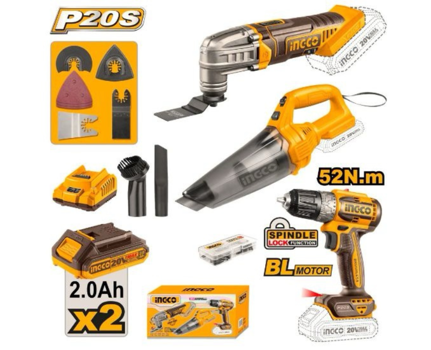 Untitled design (32) Cordless Tool Combo Set INGCO - Image 1