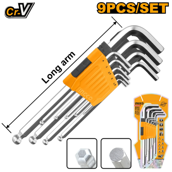 Long Ball Hex Key Set INGCO