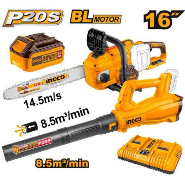 Cordless Chainsaw Blower Set INGCO