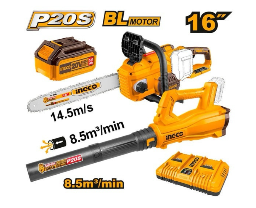 Untitled design (5) Cordless Chainsaw Blower Set INGCO - Image 1