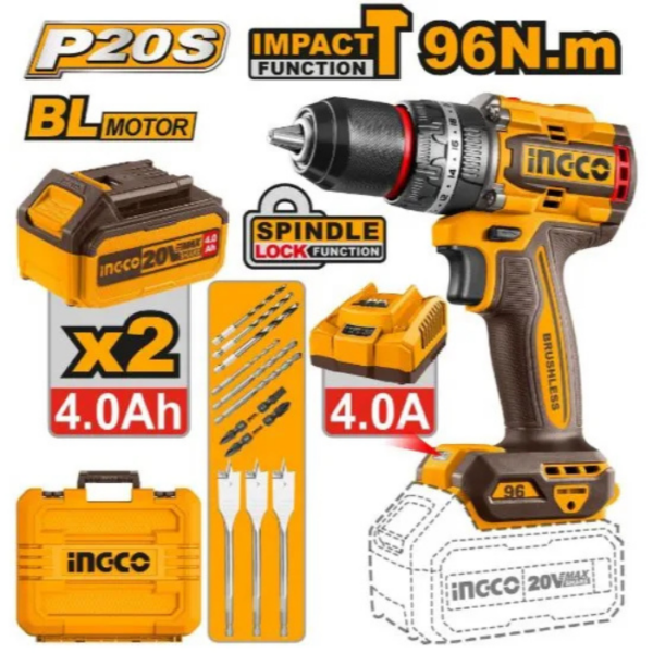 Cordless Impact Drill INGCO
