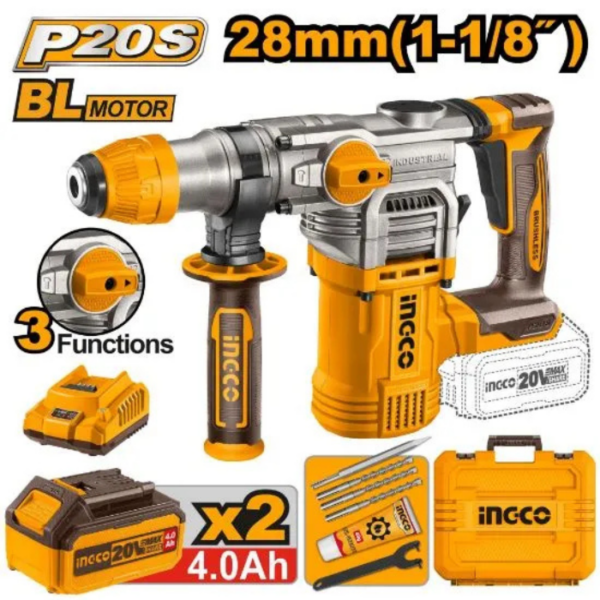 Cordless Rotary Hammer INGCO