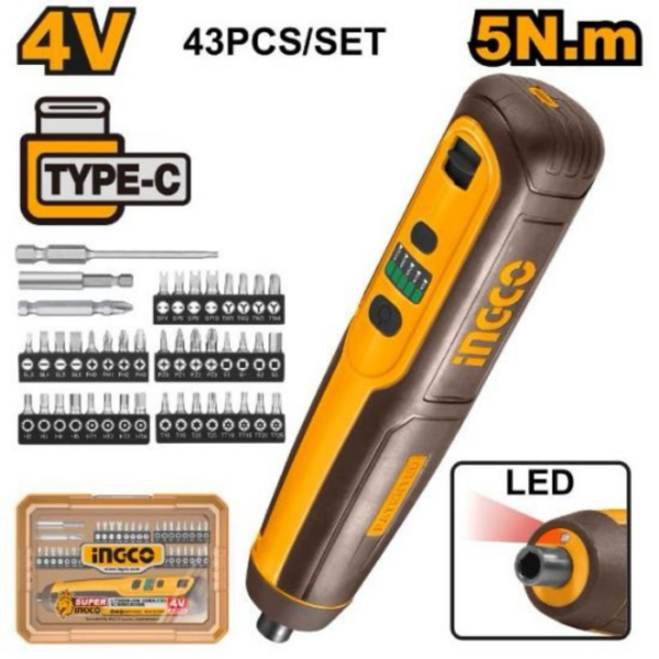 Cordless Screwdriver Set INGCO