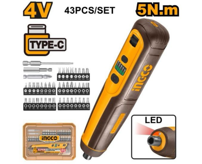 Untitled design (56) Cordless Screwdriver Set INGCO - Image 1