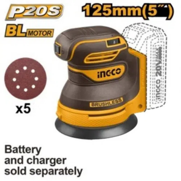 Cordless Random Orbit Sander INGCO