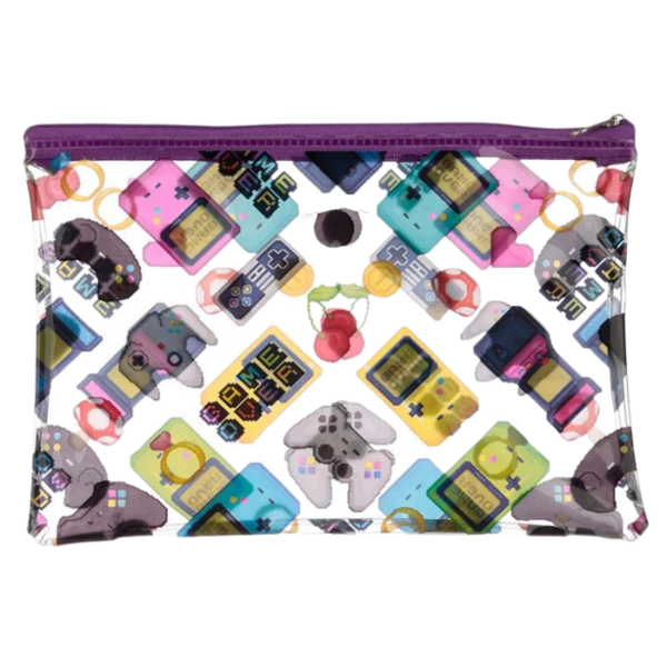 Transparent Game Over Pouch Or Pencil Case