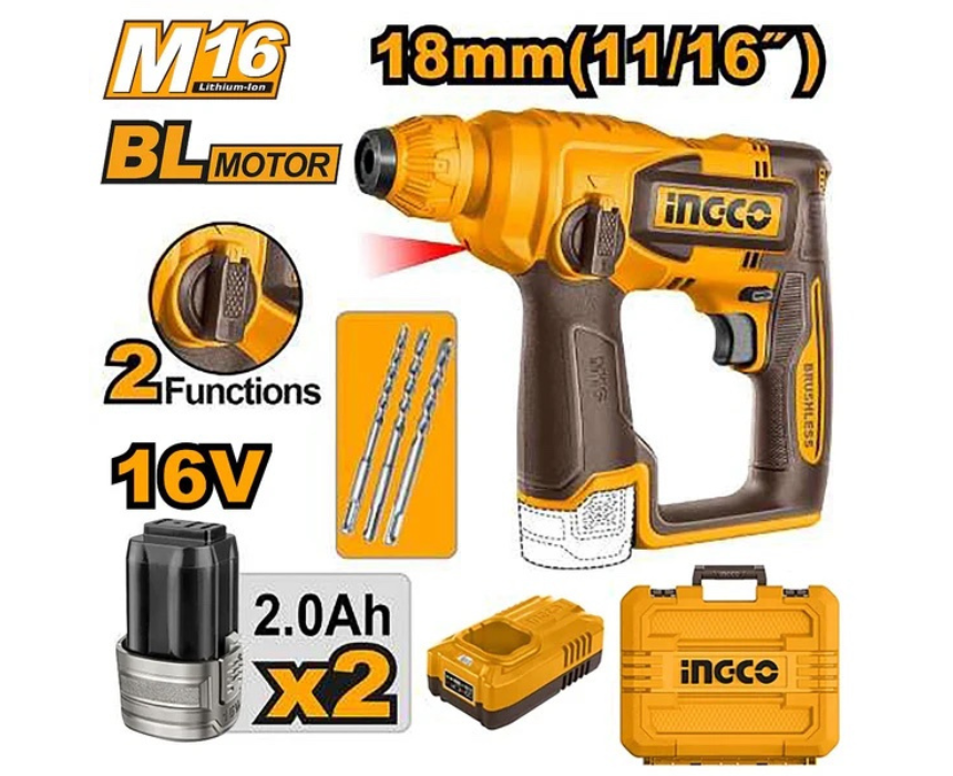 Untitled design (62) Cordless Rotary Hammer INGCO - Image 1