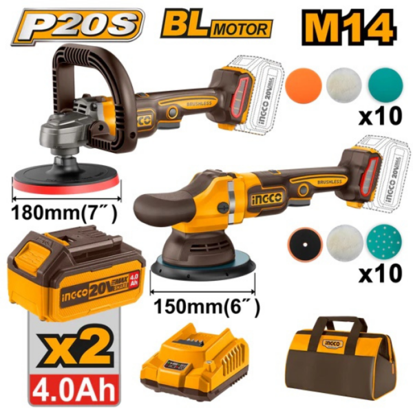 Cordless Brushless Polisher INGCO