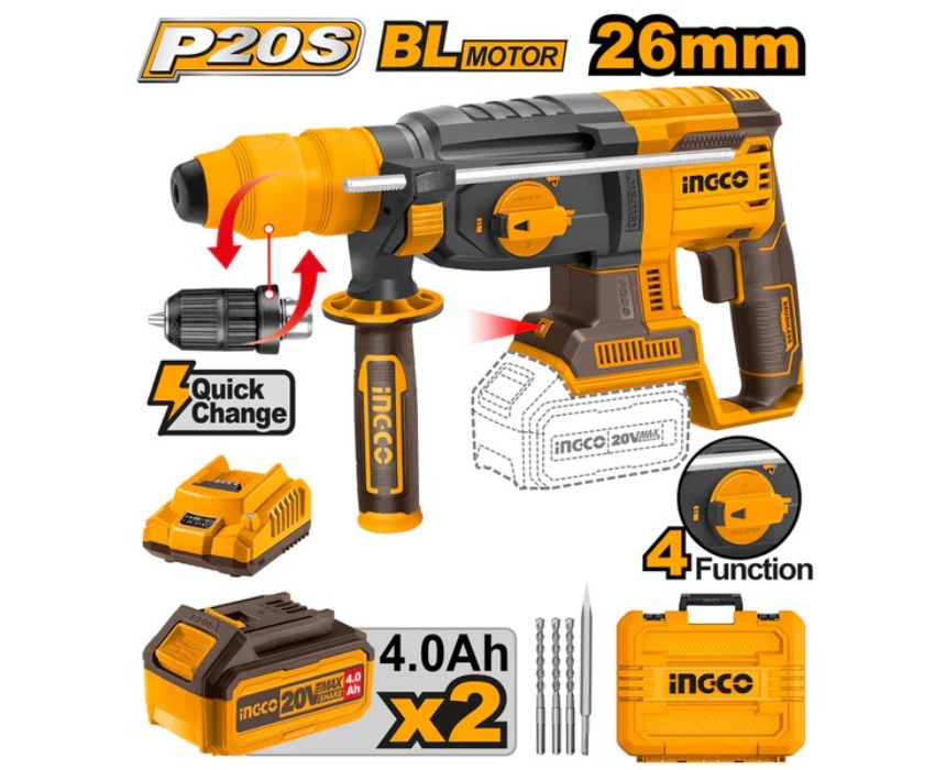 Untitled design (63) Cordless Rotary Hammer INGCO - Image 1