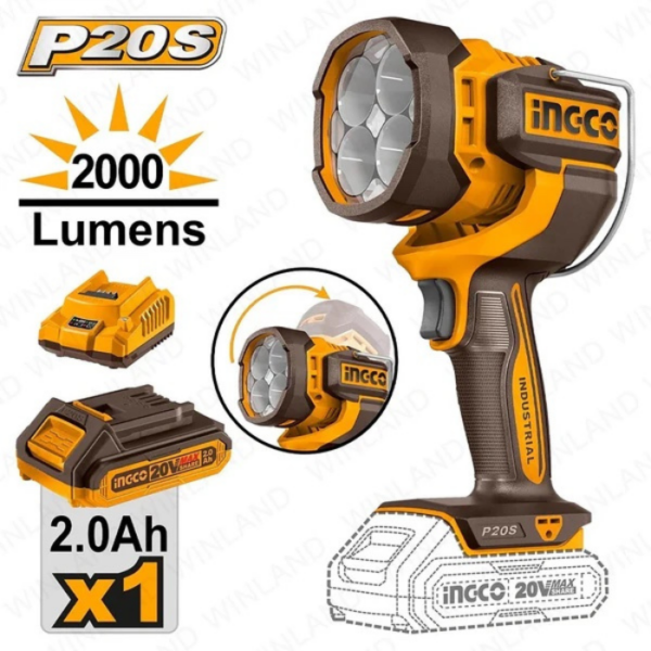 Rechargeable LED Work Lamp INGCO