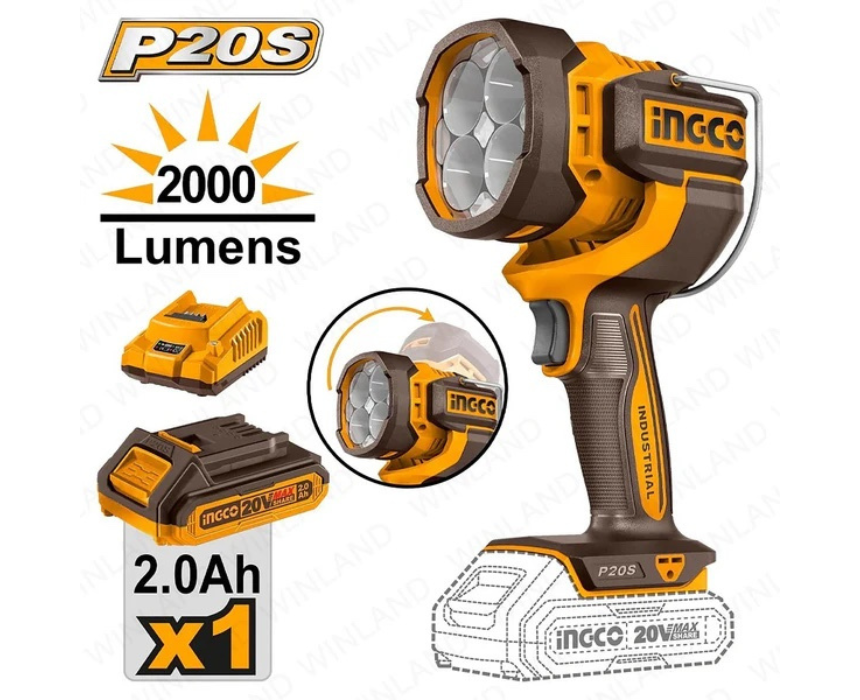 Untitled design (71) Rechargeable LED Work Lamp INGCO - Image 1