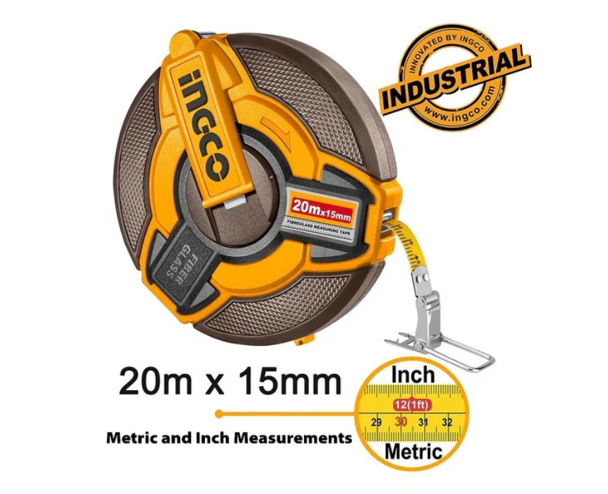 Untitled design (72) Fibreglass Tape Measure INGCO - Image 1