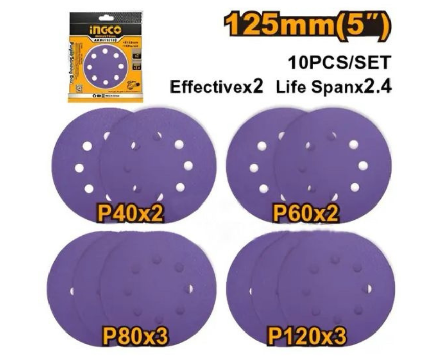 Untitled design (73) Sanding Disc Set INGCO - Image 1