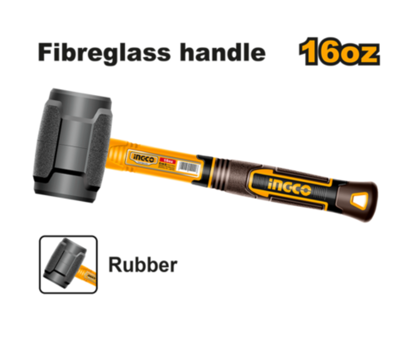 Untitled design (76) Rubber Mallet Hammer INGCO - Image 1