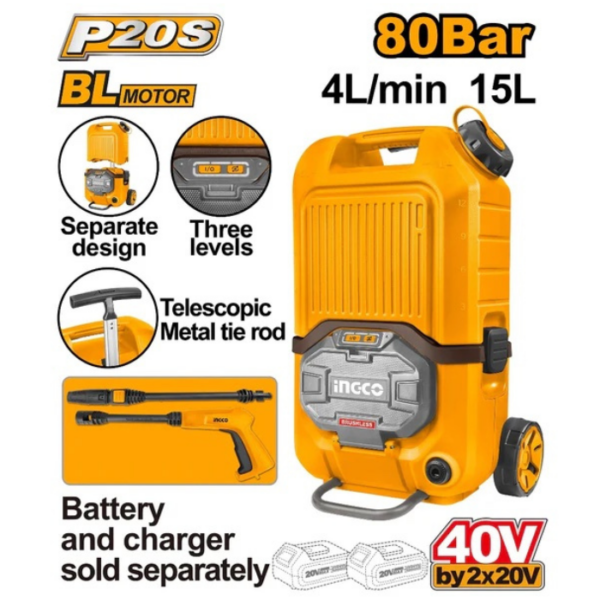 Cordless Pressure Washer INGCO