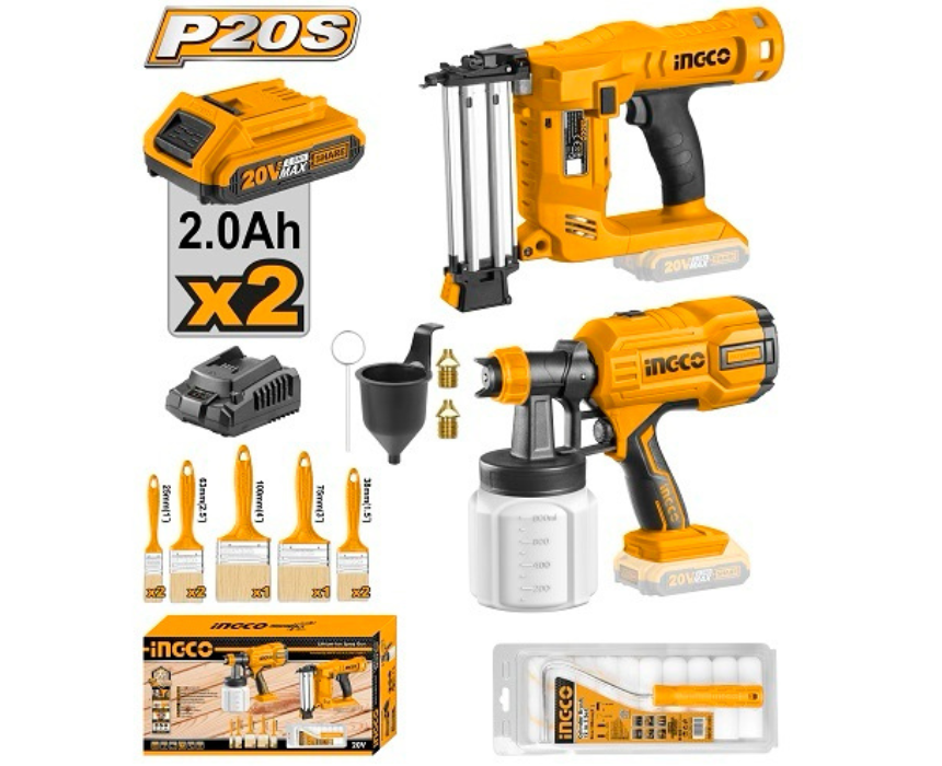 Untitled design (89) Cordless Nailer Spray Kit INGCO - Image 1