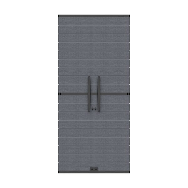 Duramax Cedargrain Plastic Vertical Storage Cabinet Grey