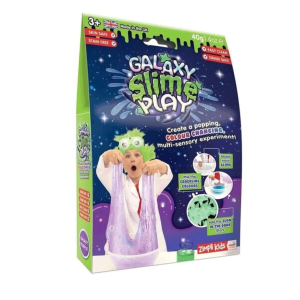 Zimpli Kids Galaxy Slime Play: Glow-in-the-Dark Purple