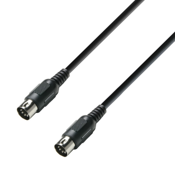 Adam Hall Cables 3 STAR MIDI 0300 - MIDI Cable, Adam Hall® MIDI 5-pole, Black, 3 m