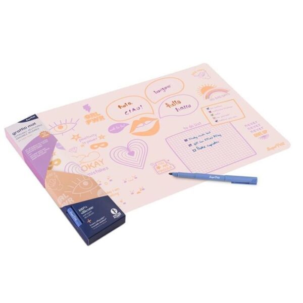 Coloring Mat (5 Erasable Markers - Teens)
