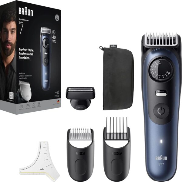 Men's Beard Trimmer Series 7, + 6 Barber Tools
