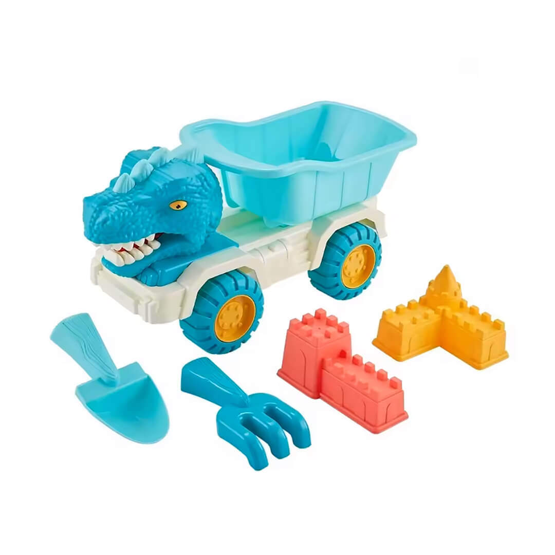 dinosaur-truck-sand-toys-5-pieces-set-5.jpg Dinosaur Truck Sand toys - 5 pieces Set - Image 1