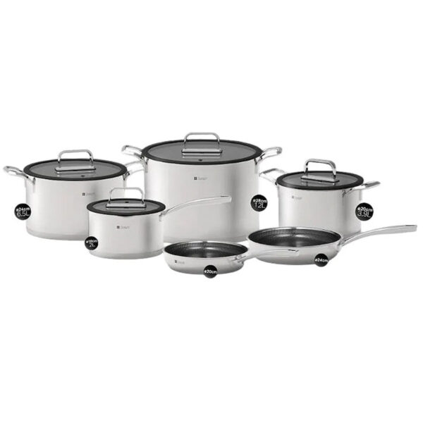 Steel Pro Set 6pcs - Cookware Stainless Steel