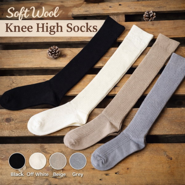 A. Knee High socks : Soft Wool