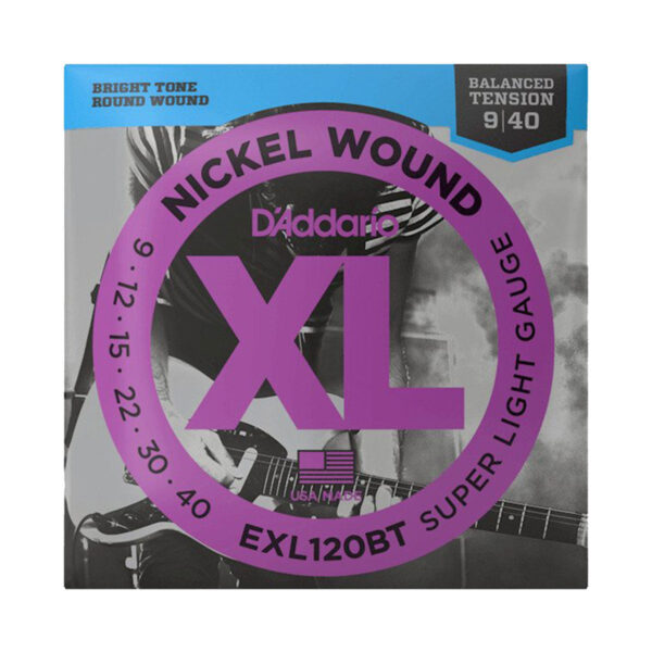 D’addario EXL120BT 09-42 Super Light Balanced Tension Electric Guitar Strings