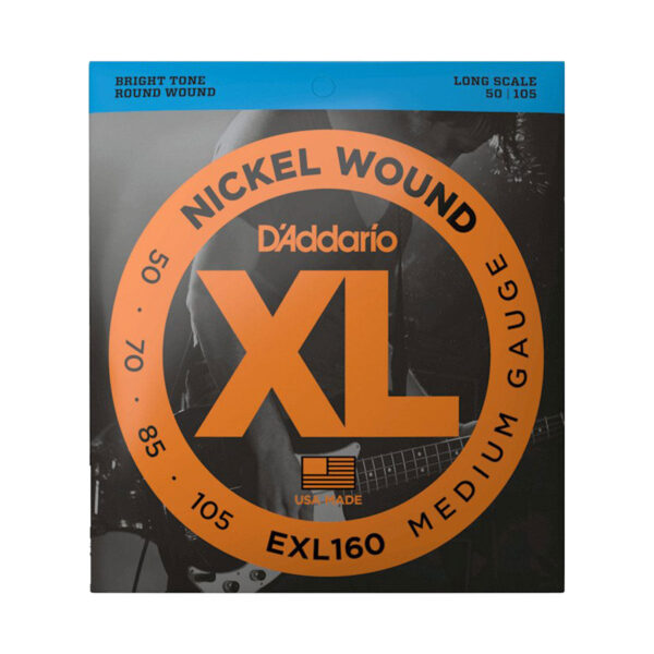 D’addario EXL160 50-105 Medium Long Scale Bass Guitar Strings