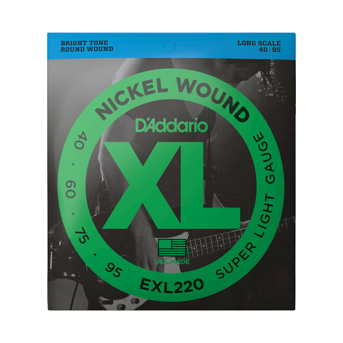 exl220 D’addario EXL220 40-95 Super Light Long Scale Bass Strings