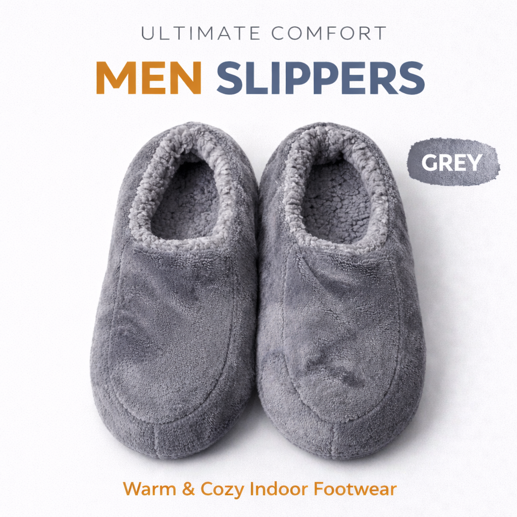 f70bdae2-fdc2-496b-aeef-d01cabe5b59a Men Slippers: Grey