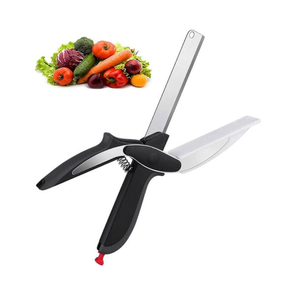 All-in-One Food Cutter Scissor with Cutting Board